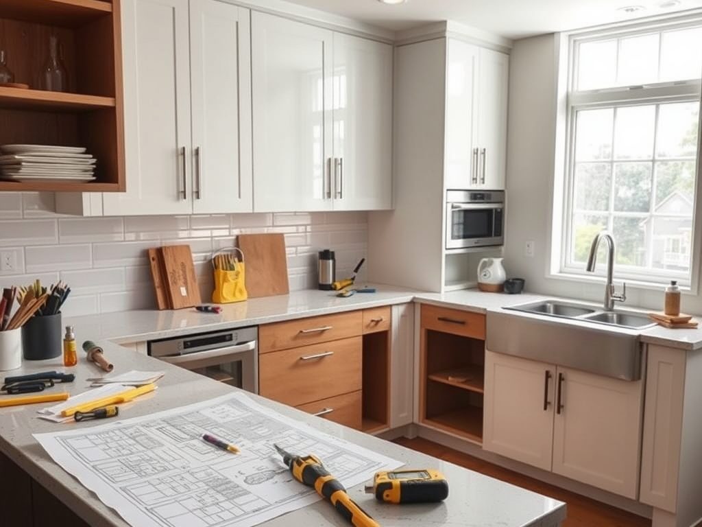 Kolejność prac przy remoncie kuchni: kluczowe etapy od projektu po wykończenie i sprzęt AGD